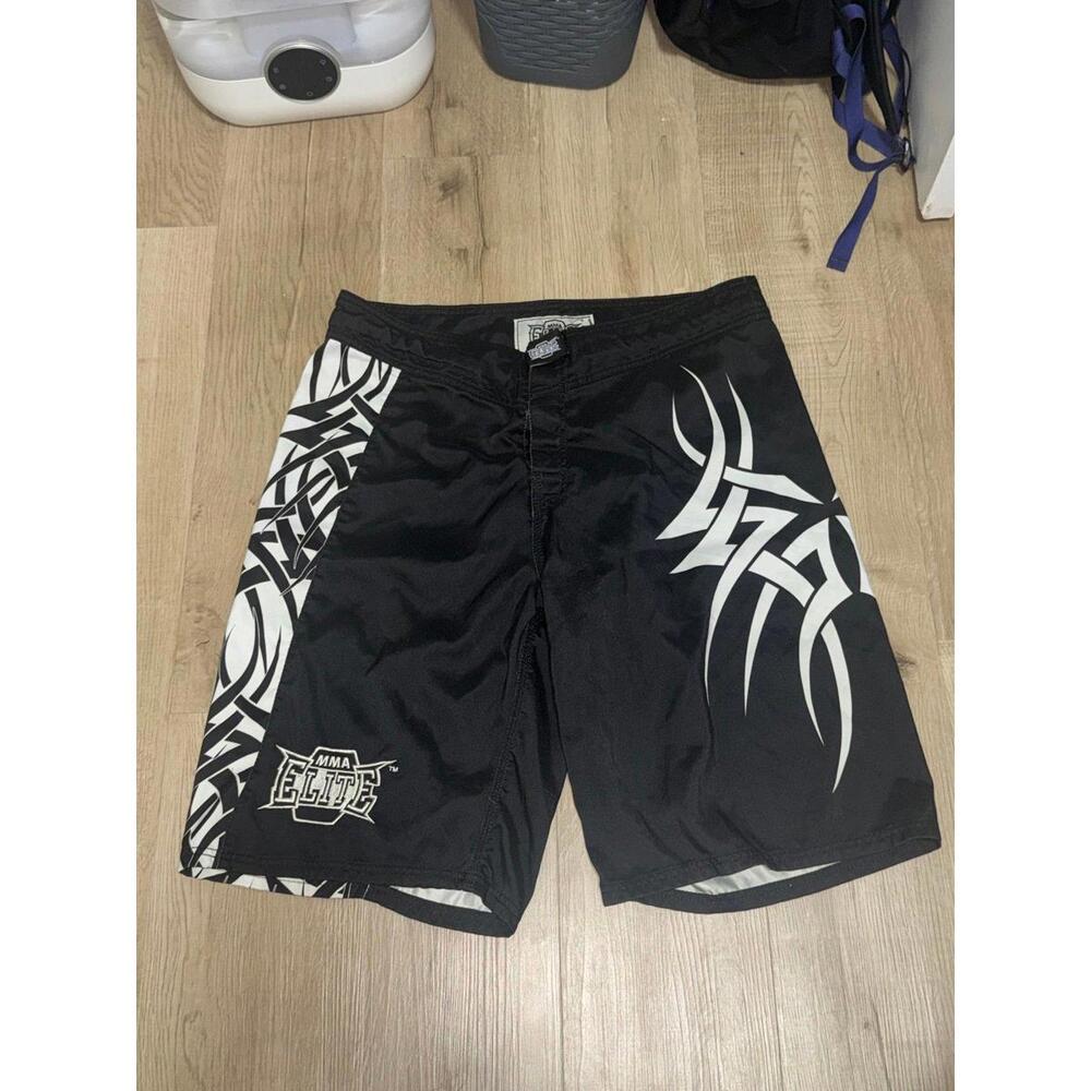 MMA Elite Swim Trunks Mens LG Vintage Y2K 90s Rare Surf